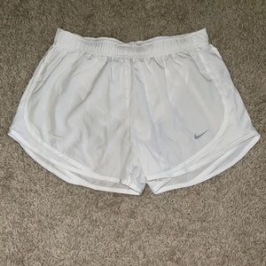Nike White Running Shorts